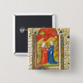 De Visitentie Vierkante Button 5,1 Cm (Voorkant /achterkant)