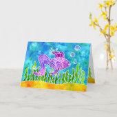 De VisKaart van de batik Kaart (Gele Bloem)