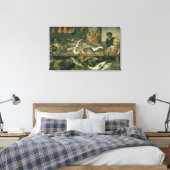 De vismarkt, 1618-21 canvas afdruk (Insitu (Slaapkamer))