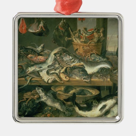 De vismarkt, 1618-21 metalen ornament (Voorkant)