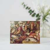 De vismarkt briefkaart (Staand voorkant)