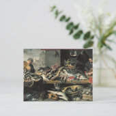 De vismarkt briefkaart (Staand voorkant)