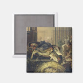 De vismarkt magneet (Voorkant / Achterkant)