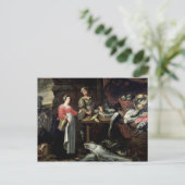 De vismonger briefkaart (Staand voorkant)