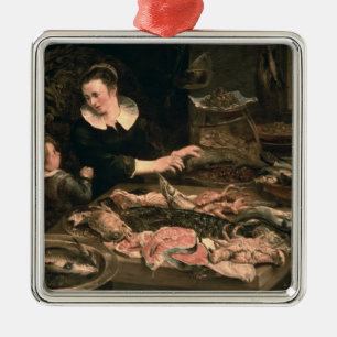 De vismonger metalen ornament