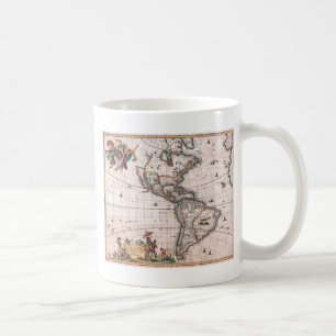 De Visscher-kaart van de Nieuwe Wereld Koffiemok