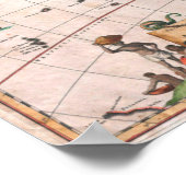 De Visscher-kaart van de Nieuwe Wereld Poster (Hoek)