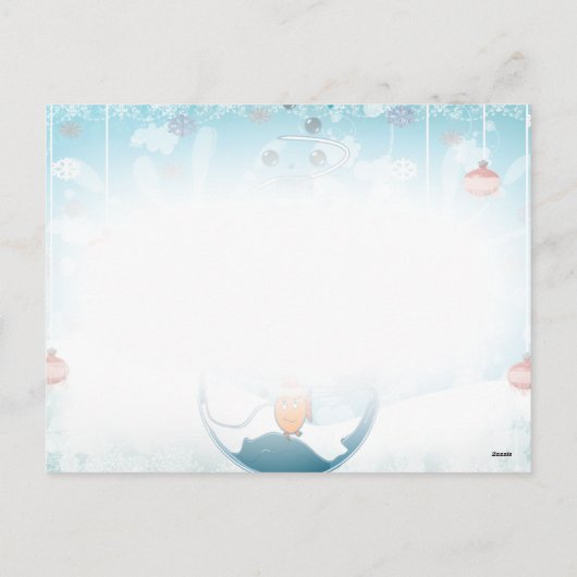 De Vissen Splat van het Huisdier van Kerstmis Feestdagenkaart (Achterkant)