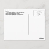 De Vissen van Koi in een vijver van de Lelie Briefkaart (Achterkant)