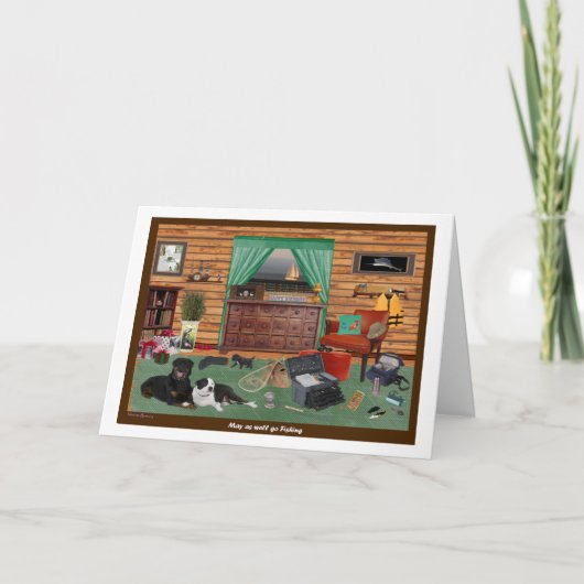 De vissende Kaart van de Verjaardag van de Zaal (Voorkant)