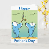 De vissende Kaart van Vaderdag van de Cartoon (Gele Bloem)