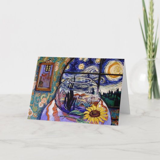 De vissenkom van Van Gogh Kaart (Voorkant)