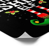 De visser elf kerst familie matching pyjama poster (Hoek)
