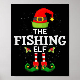 De Visser Elf Kerstmis Familie Matching Pyjama  Poster