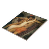 De visser en de sirene (door Frederic Leighton) Tegeltje (Zijkant)