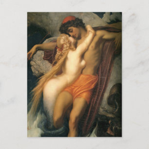 De visser en de syren   Frederic Leighton Briefkaart