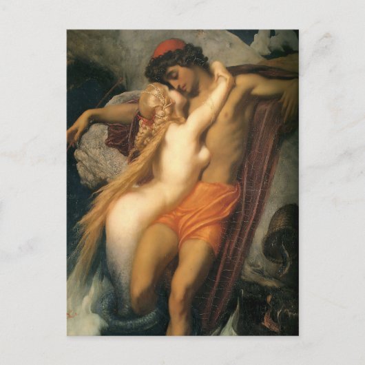 De visser en de syren | Frederic Leighton Briefkaart (Voorkant)