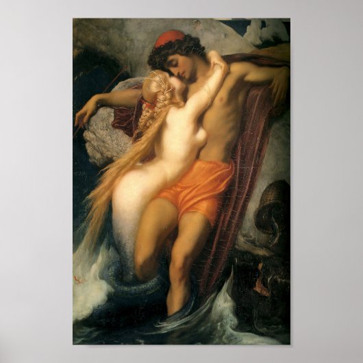 De visser en de syren | Frederic Leighton Poster (Voorkant)