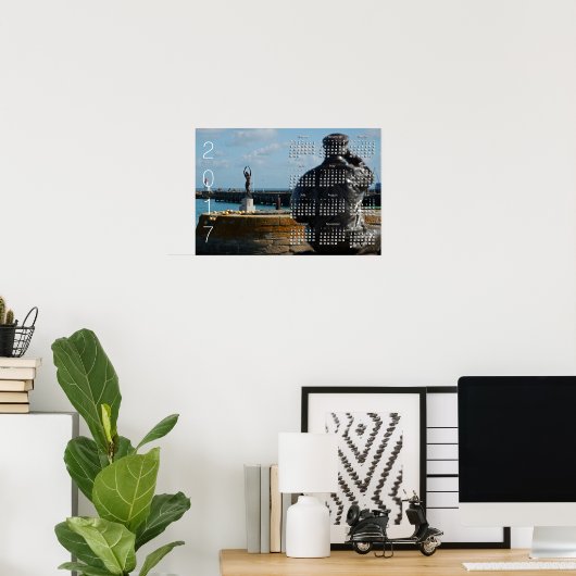 DE VISser EN DE ZEEHEKS Kalenderposter 2017 Poster (Thuiskantoor)