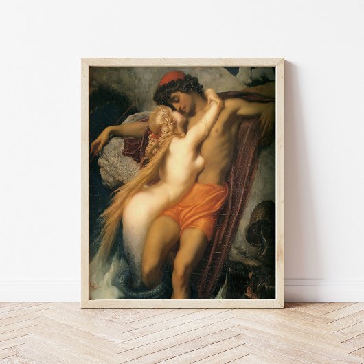 De Visser en de Zeemeermin | Frederic Leighton Poster