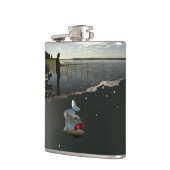 De visser ​ ​ ​ ​ ​. Gelukkig vissen Heupfles (Links)