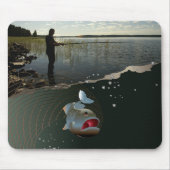 De visser ​ ​ ​ ​ ​. Gelukkig vissen Muismat (Voorkant)