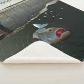 De visser ​ ​ ​ ​ ​. Gelukkig vissen Sherpa Deken (3/4)