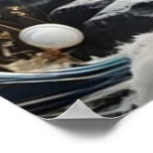 De visser onder het maanverlichte Zee Poster (Hoek)