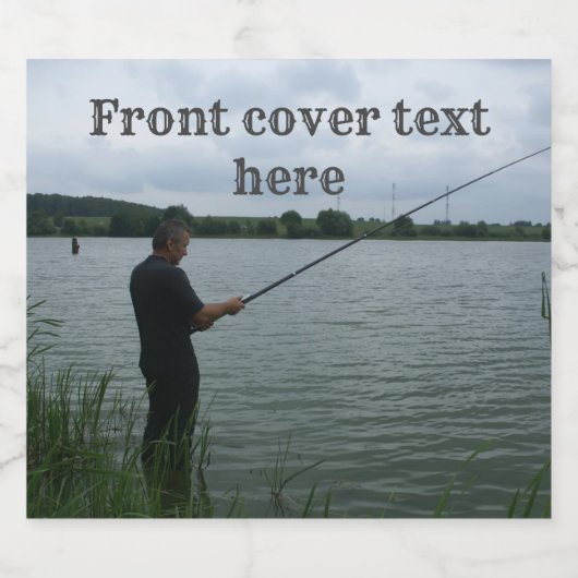 De visser 's avonds bier etiket (Enkel label)