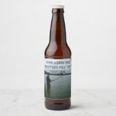 De visser 's avonds bier etiket (Voorkant)