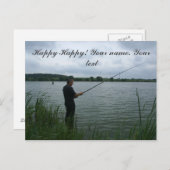 De visser 's avonds briefkaart (Voorkant / Achterkant)