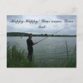 De visser 's avonds briefkaart (Voorkant)