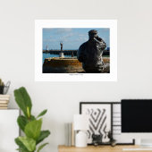 DE VISSERIJ EN HET Poster VAN DE ZENDZIJDE (Thuiskantoor)