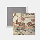 De visserij op de serpent van Midgard Magneet (Voorkant / Achterkant)