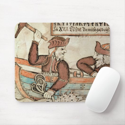 De visserij op de serpent van Midgard Muismat (Met muis)