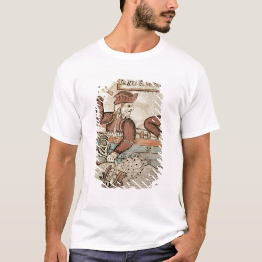 De visserij op de serpent van Midgard T-shirt (Voorkant)