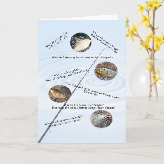 De visserij van grappenkaart nummer 1 kaart (Gele Bloem)