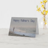 De Visserij van het Strand van vaderdag Kaart (Gele Bloem)