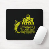 De visserijcharters van Simon Petrus Funny Jezus C Muismat (Met muis)