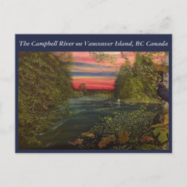De visserijreis van de Rivier van Campbell op het Briefkaart