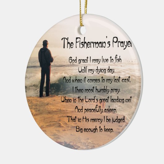 De vissers bidden keramisch ornament (Links)