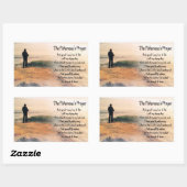 De vissers bidden rechthoekige sticker (Vel)