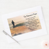 De vissers bidden rechthoekige sticker (Envelop)