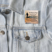 De vissers bidden vierkante button 5,1 cm (In situ)