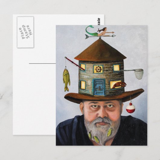 De vissers briefkaart (Voorkant / Achterkant)