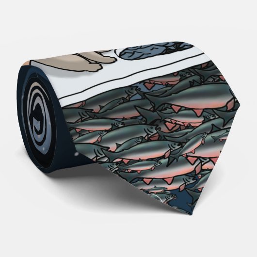 De vissers in het midden, stropdas (Opgerold)