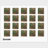 De vissers uit de Polyptych van St. Vierkante Sticker (Vel)