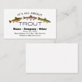 De Vissers van de Trout Fly Visitekaartje (Voorkant / Achterkant)