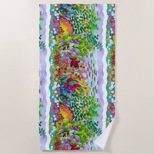 De vistuin strandlaken (Voorkant)