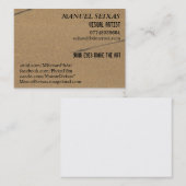 De visuele artiest visitekaartje (Voorkant / Achterkant)